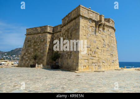 Castillo de Moraira, Moraira, Costa Blanca, Espagne. Banque D'Images