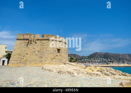 Castillo de Moraira, Moraira, Costa Blanca, Espagne. Banque D'Images