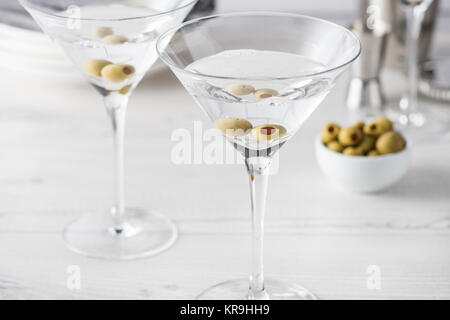 Vodka martini frais maison cocktails Banque D'Images