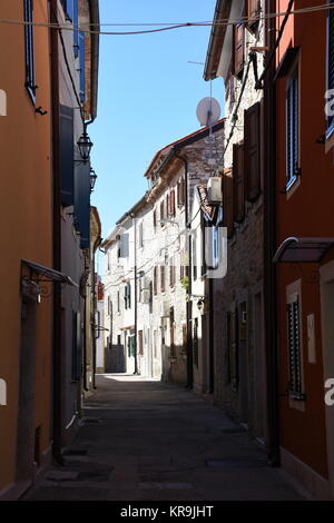 novigrad,ville,allée,écran,parapluies,tortueux,étroit,historique Banque D'Images