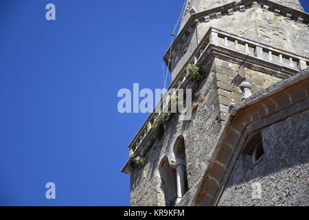 gronzjan,istrie,croatie,ville,église,clocher,église paroissiale,saint vitus Banque D'Images