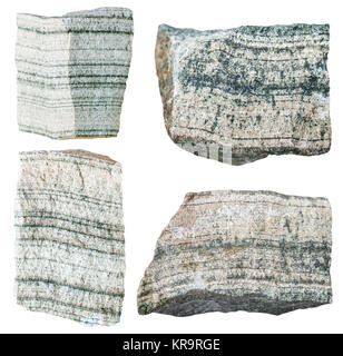 Collection d'échantillons de roche de skarn Banque D'Images