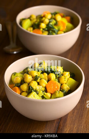 Curry de pois chiche Banque D'Images