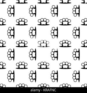 Metal Knuckles Seamless Pattern Banque D'Images