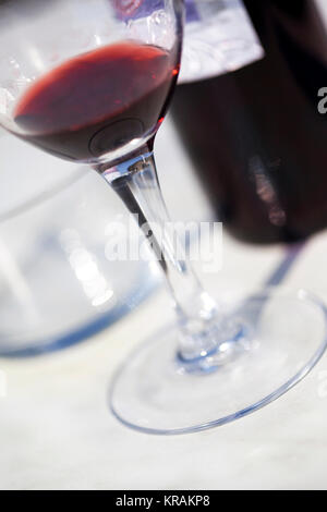 Verre de vin rouge Banque D'Images