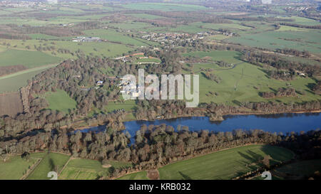 Vue aérienne de Yorkshire Sculpture Park, Wakefield, Royaume-Uni Banque D'Images