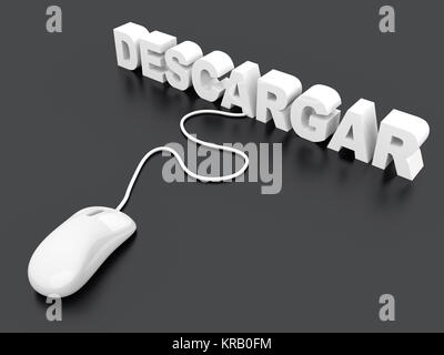 Télécharger (Download). Rendu 3D Illustration. Banque D'Images