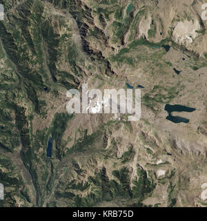 Fichier TIFF IDL Volcan Copahue a acquis le 19 février 2013 Banque D'Images