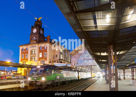 Wilsonovo Hlavni nadrazi, Wilsonova ulice, Nove Mesto, Praha, Ceska Republika / Wilson, de la gare principale de Prague, République Tchèque Banque D'Images