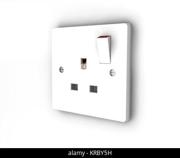 3D render of a prise Banque D'Images