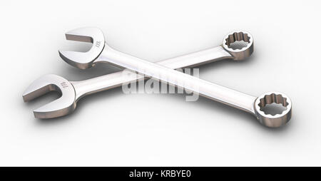 3D render de clés Banque D'Images