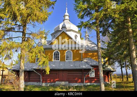 Église de l'Ascension du Christ dans Gladyszow, Lesser Poland Voivodeship. Banque D'Images