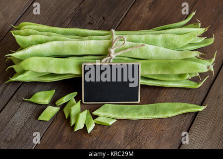 Haricots verts Piattoni Banque D'Images