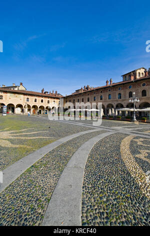 Piazza Ducale, Vigevano, Lombardie, Italie Banque D'Images