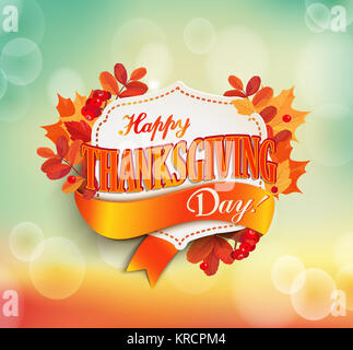 Joyeux Thanksgiving Day. Banque D'Images