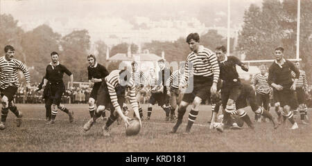 Rugby Match, Afrique du Sud contre Somerset Banque D'Images