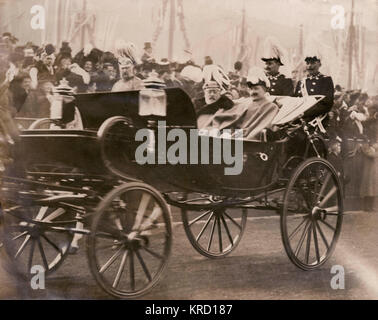 Édouard VII et Wilhelm II à Berlin Banque D'Images