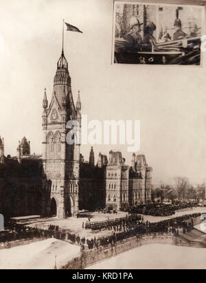 Le duc de Connaught ouvre le Parlement canadien Banque D'Images