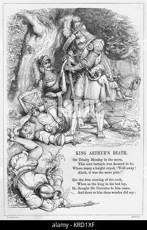 Ballad britannique, King Arthurs Death Banque D'Images