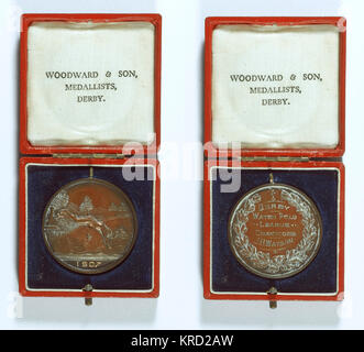 Médaille de natation, Derby Water Polo League Banque D'Images