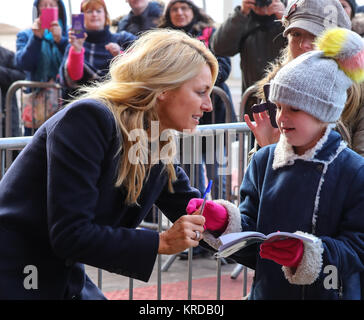 Strictly Come Dancing présentateurs et les juges arrivent à la Tower Ballroom à Blackpool pour live show ce soir avec : Tess Daly Où : Blackpool, Royaume-Uni Quand : 18 novembre 2017 Source : WENN.com Banque D'Images