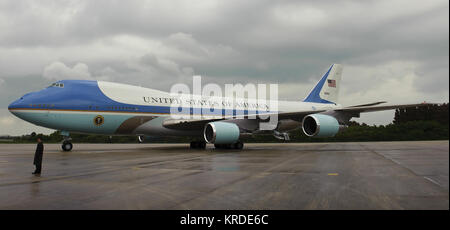 VC-25A Air Force One au Centre spatial Kennedy (2010) Banque D'Images