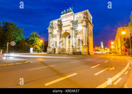 Victory Arch à Munich Banque D'Images