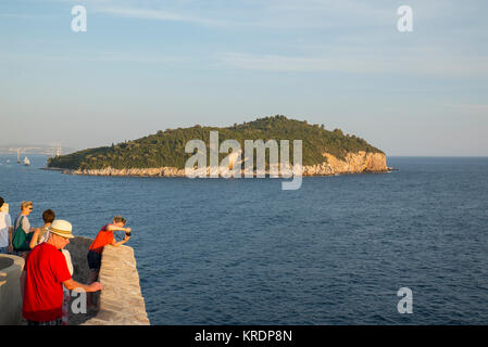 Otok île de Lokrum, Dubrovnik, Croatie Banque D'Images