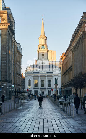 Un Hutchesons' historique du bâtiment de l'hôpital dans le district de Trongate Glasgow, vue de Hutcheson Street. Banque D'Images