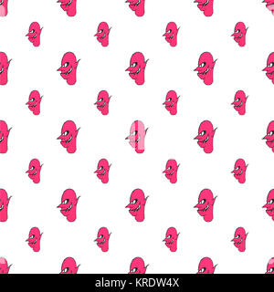 Devil Face FaceDevil Illustration Caractère Caractère Pattern Illustration Banque D'Images