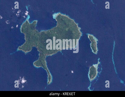 28L'île de Nuakata29 Landsat Banque D'Images