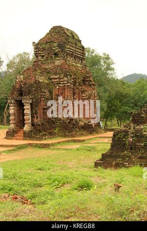 Mon fils Temple complexe, le centre du Vietnam près de Da Nang Banque D'Images