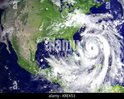 L'ouragan Matthew au-dessus de la Floride Banque D'Images