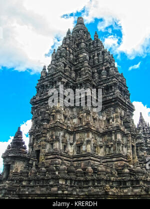 Temple de Prambanan près de Yogyakarta sur l'île de Java, Indonésie Banque D'Images