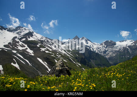 Großglockner Hochalpenstraße verbindet die als die beiden hochalpine Gebirgsstraße österreichischen Bundesländer Salzbourg et Carinthie. Banque D'Images