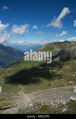 Großglockner Hochalpenstraße verbindet die als die beiden hochalpine Gebirgsstraße österreichischen Bundesländer Salzbourg et Carinthie. Banque D'Images