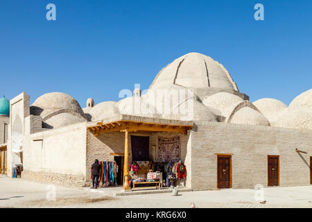 L'extérieur du Bazar (dômes), Boukhara, Ouzbékistan Banque D'Images