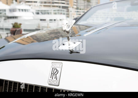 RollsRoyce Aube - Extérieur noir - Détail - Boatdock Banque D'Images