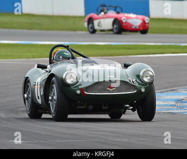 Wolfgang Friedrichs, Simon Hadfield, Aston Martin DB3S, Royal Automobile Club, RAC, Woodcote Trophy, pré-56 voitures de sport, de Donington Festival historique, Banque D'Images