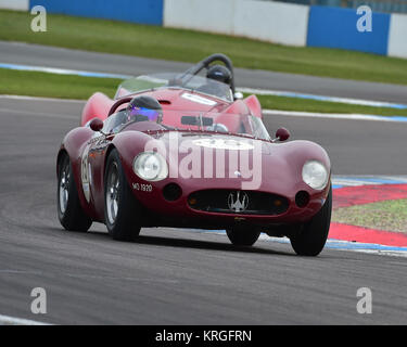 Martin Halusa, Lukas Halusa, Maserati 300S, Royal Automobile Club, RAC, Woodcote Trophy, pré-56 voitures de sport, de Donington Festival Historique, avril 2017, Banque D'Images