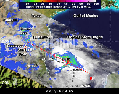 NASA27s Tropical Rainfall Measuring Mission ou des précipitations mesurées par satellite TRMM Banque D'Images