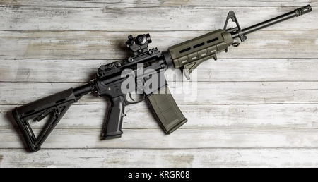 Fusil Carabine AR-15 Banque D'Images