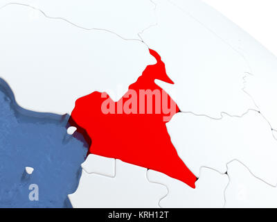 Cameroun le globe Banque D'Images