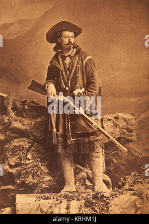 Buffalo Bill Cody : début des années 1880 Banque D'Images