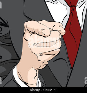 Vecteur pointant doigt Banque D'Images