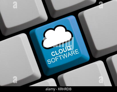 Les logiciels en nuage Banque D'Images