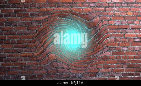 Temps, voyageant dans l'espace 3d illustration Banque D'Images