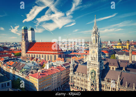 Vue aérienne de Munchen Banque D'Images