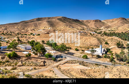 Ksar Hallouf, un village dans le gouvernorat de Médenine, dans le sud de la Tunisie. Afrique du Sud Banque D'Images