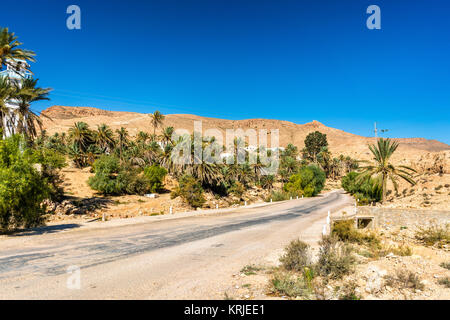 Ksar Hallouf, un village dans le gouvernorat de Médenine, dans le sud de la Tunisie. Afrique du Sud Banque D'Images